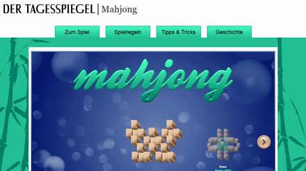 Unter mahjong.tagesspiegel.de können Sie jetzt Mahjong kostenlos spielen.