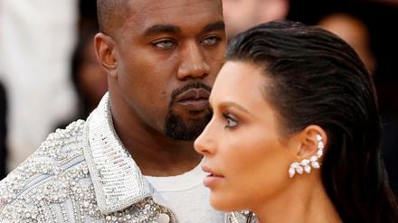 Kim Kardashian mit ihrem Mann Kanye West (Archivbild) 