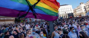 Protest in Madrid nach der Tötung eines 24-Jährigen in Coruna