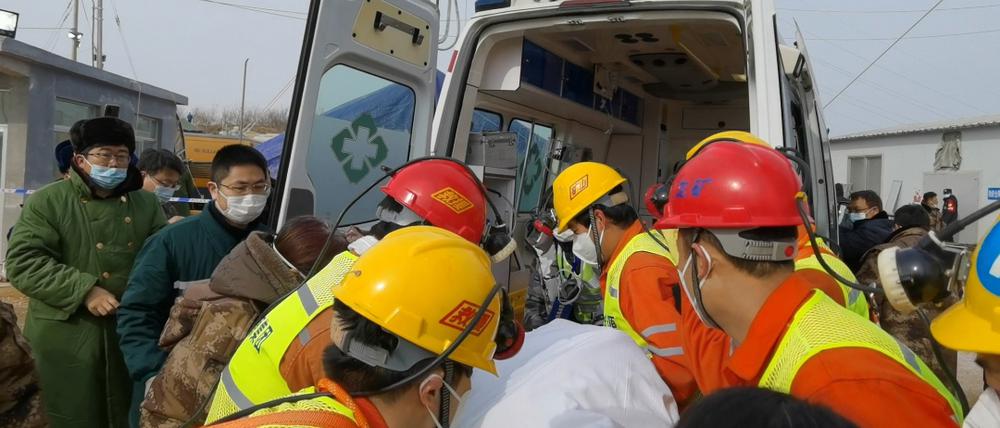 Zehn Tote, elf Überlebende: Vor zwei Wochen gab es eine folgenschwere Explosion in einer Goldmine in China.
