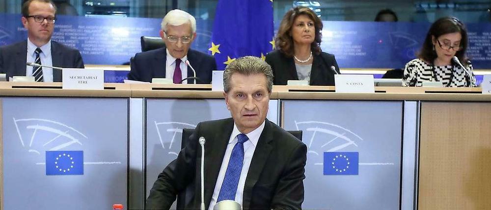 Günther Oettinger stellt sich am Montag den Fragen der EU-Abgeordneten, die seine Eignung als Digitalkommissar prüfen wollen.