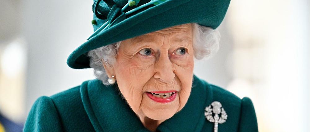 Königin Elizabeth II. am 2. Oktober 2021 im schottischen Parlament