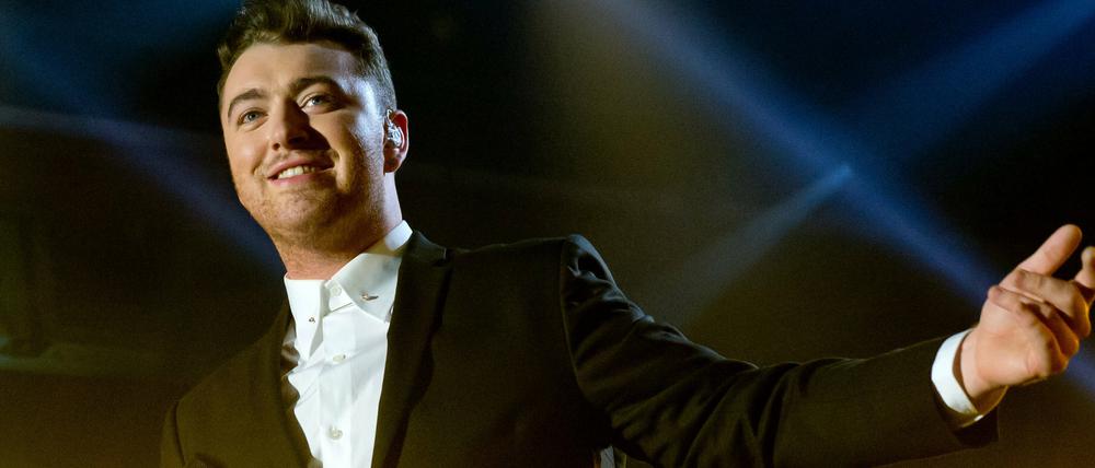 Der britische Sänger Sam Smith am 04.03.2015 in München. Der 23-Jährige wird den Song zum neuen James-Bond-Film "Spectre" liefern. 