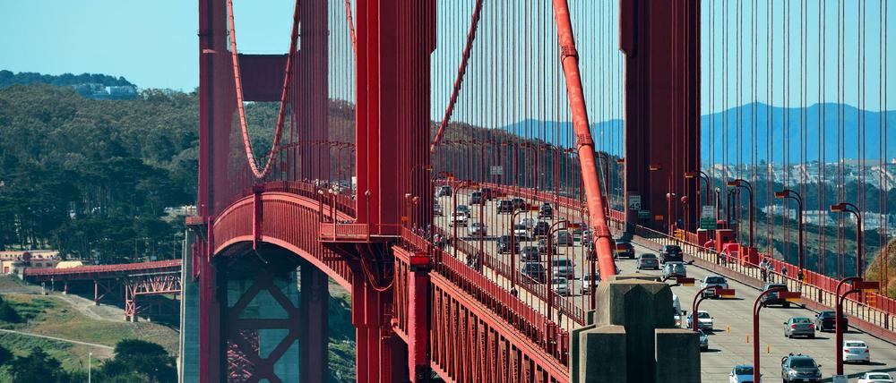 Die Golden Gate Bridge in San Francisco. 