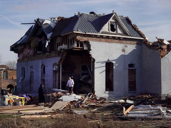 Zahlreiche Häuser in Kentucky sind bis auf die Grundmauern zerstört.