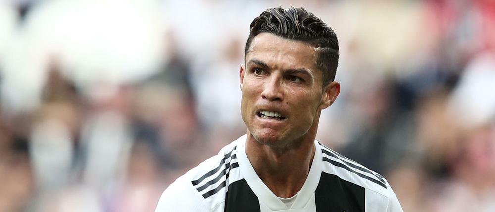Christiano Ronaldo bei einem Spiel der italienischen A-Serie im April.
