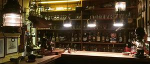 Blick in die Bar im Haus von Helmut Schmidt. Er nannte sie Kneipe.