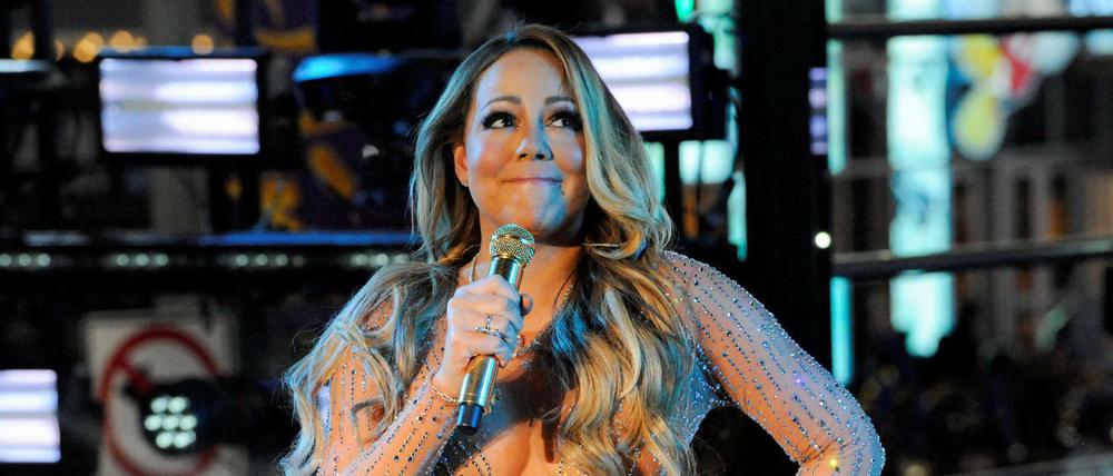Missglückt: Mariah Carey bei ihrem Auftritt in New York