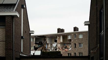 Nach einer Gas-Explosion ist ein Haus im belgischen Turnhout völlig zerstört. 