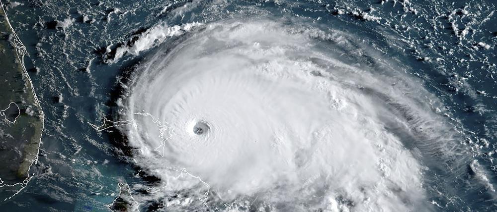 Der Hurrikan Dorian nähert sich den Bahamasund Florida 