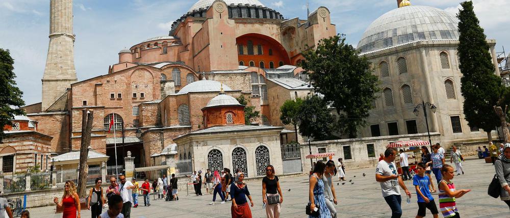 Gut fürs Geschäft. Sehenswürdigkeiten wie die Hagia Sophia sind wieder ein Anziehungspunkt. Offenbar halten die Besucher die türkische Metropole für sicher.