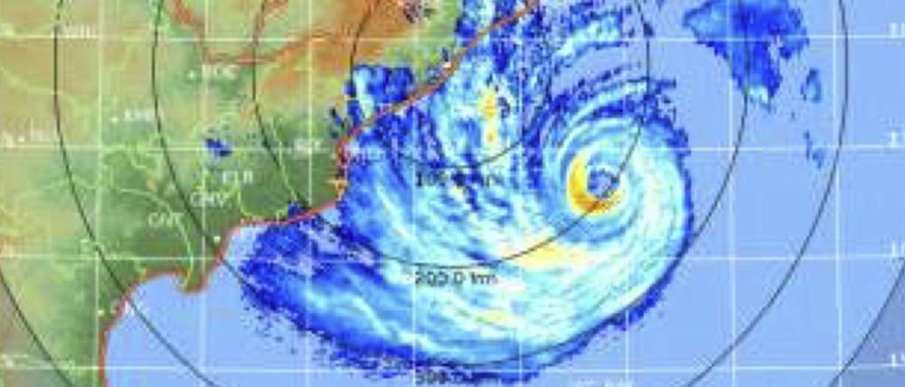 Dieses Satellitenfoto zeigt den Zyklon im Golf von Bengalen.
