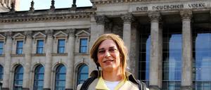 „Wir sind dabei, queerpolitische Geschichte zu schreiben“, sagt die neue Bundestagsabgeordnete Tessa Ganserer von Bündnis 90/Die Grünen.