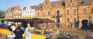 Zierde der Renaissance. Glückstadt an der Elbe wurde 1617 vom dänischen König Christian IV. erbaut. 