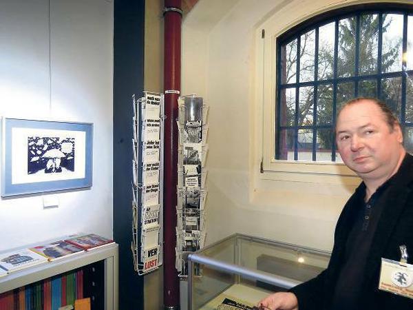 Andreas Nicolai, Initiator der Sammlung im Cartoonmuseum von Luckau