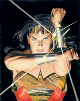 Mit Armreifen gegen Pistolen. Wonder Woman, gezeichnet von Alex Ross. Foto: Promo