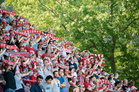 Europa, wir kommen! Die Fans des 1. FC Union feiern sich und die Mannschaft. Foto: Andreas Gora/dpa