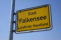 Beschauliches Städtchen im Havelland: In Falkensee wohnt einer der Hauptverdächtigen der "Vereinten Patrioten". Foto: imago/Steinach