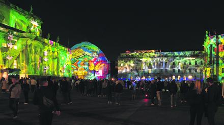 Das 17. Festival of Lights, hier auf dem Bebelplatz 2021.