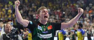 Jubel trotz allem Widerstand. Gisli Kristjansson gewinnt mit Magdeburg die Champions League