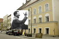 Hitlers Geburtshaus in Braunau. Fotos: dpa