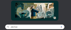 Das Google Doodle für Jale İnan am 27. September 2022.