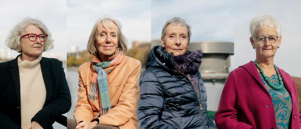 Vier von 2300 Klimaseniorinnen, die die Schweiz vor dem Europäischen Gerichtshof für Menschenrechte verklagt haben.