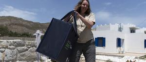 Die Recycling-Taschen von Polygreen haben auf der Ägäis-Insel in den vergangenen zwei Jahren fast vollständig die klassische Mülltonne ersetzt.