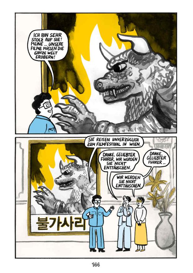 Eine Seite aus „Madame Choi und die Monster“.