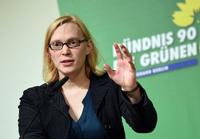 Die Grünen-Kandidatin für das Bundestagsdirektmandat, Nina Stahr. (Archivbild) Foto: Britta Pedersen/dpa