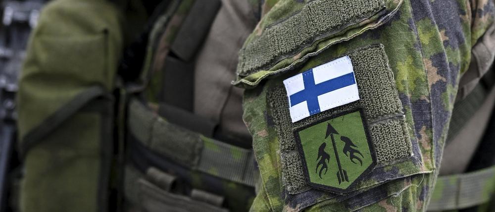 Ein finnischer Soldat bei einer Nato-Übung (Archivbild)