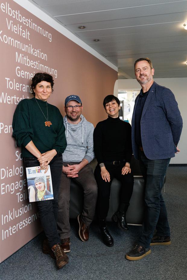 Eingespieltes Team: Anja Hahlweg, Sascha Ubrig, Katja Macheleidt und Daniel Fischer (von links nach rechts) vom Berliner Landesverband der Lebenshilfe
