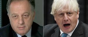 Kurz vor seiner Ernennung zum BBC-Vorsitzenden hat Richard Sharp (l.) Boris Johnson finanziell beraten.