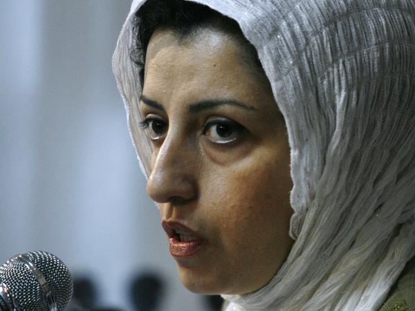 Narges Mohammadi, Menschenrechtsaktivistin aus Iran, bei einer Veranstaltung im Jahr 2008.