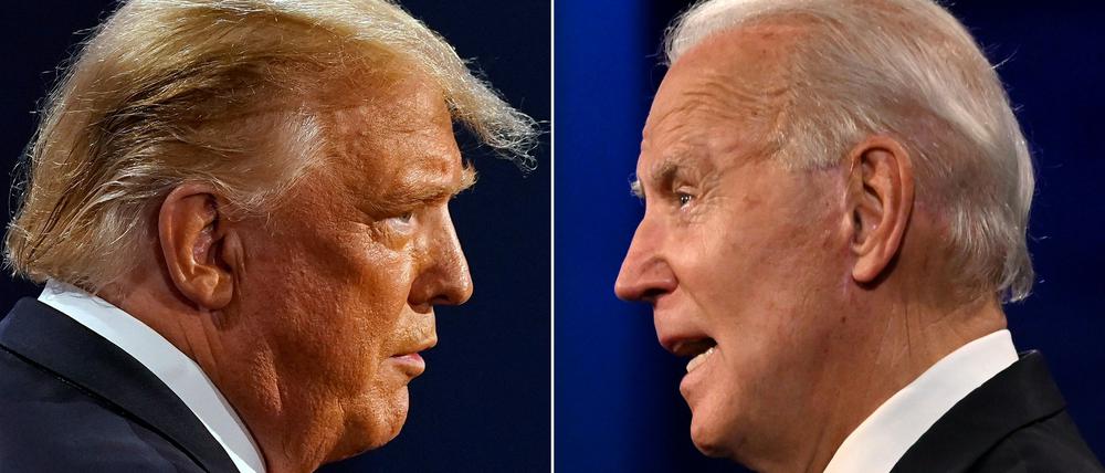 Wieder Konkurrenten: Ex-Präsidenten Donald Trump und US-Präsident Joe Biden (Archivbilder von 2020). 