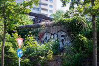Kaum noch zu erkennen, die Berliner Mauer an der Liesenstraße. Liebe Leserinnen, liebe Leser: Senden Sie Ihre Fotos an leserbilder@tagesspiegel.de!