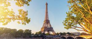 Eiffelturm in Paris am Morgen