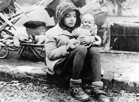 Ein Kind auf der Flucht nach Ende des Zweiten Weltkriegs. Foto: dpa US Army 