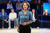 Annalena Baerbock in der ARD-Wahlarena. Foto: Axel Heimken/dpa