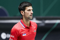 Novak Djokovic spielt derzeit bei der Davis-Cup-Endrunde für Serbien. Foto: Imago