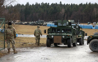 U.S. Soldaten sind in Polen in der Nähe von Arlamow stationiert. Foto: Reuters/Kacper Pempel