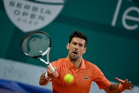 Novak Djokovic spielt derzeit in Belgrad ein Turnier. Foto: AFP