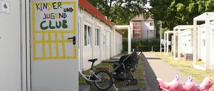 Gemeinschaftsunterkunft für Geflüchtete in Berlin-Spandau im Juni 2022.