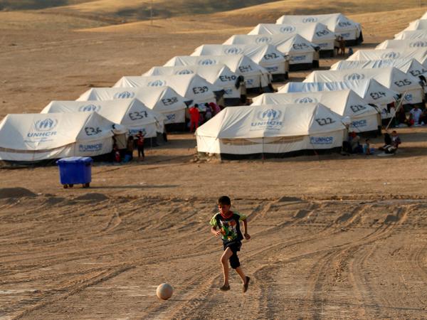 Tausende irakische Flüchtlinge befanden sich 2014 auf der Flucht vor dem IS.