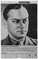 Alfred Rosenberg, der Chefideologe der NSDAP, um 1939. Foto: Reuters