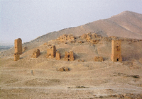 In den Grabtürmen bestatteten die Palmyrer vor 2000 Jahren ihre Toten - nun sind sie vom IS zerstört worden. REUTERS