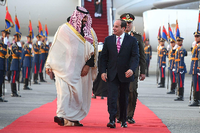 Zwei Gewaltherrscher, beide Empfänger deutscher Rüstungshilfe: Ägyptens Abdulah Fattah al-Sisi (rechts) und Saudi-Arabiens Thronfolger und de-facto-Machthaber Mohammed bin-Salman. Foto: Ägyptische Präsidentschaft/picture alliance-dpa 