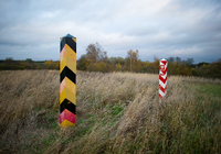Die deutsch-polnische Grenze im nordöstlichen Brandenburg. Foto: picture alliance / dpa