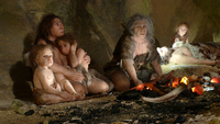 Im Neandertal-Museum in der Stadt Krapina wird das Leben der Neandertaler gezeigt. (Archivbild) Foto: Nikola Solic/Reuters