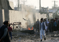 Immer wieder kommt es wie hier in Kabul zu Anschlägen. Foto: Omar Sobhani/REUTERS